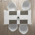 thumbnail image 3 of Ambesonne Geometric Place Mats Set of 4, Triangles Hexagons, Standard Size, Dark Coral Sea Green, 3 of 4