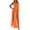 Orange, variant on Cheers US Women's Sexy Swimsuit Cover Ups Casual See Through Sheer Long Maxi Dresses for Swimwear