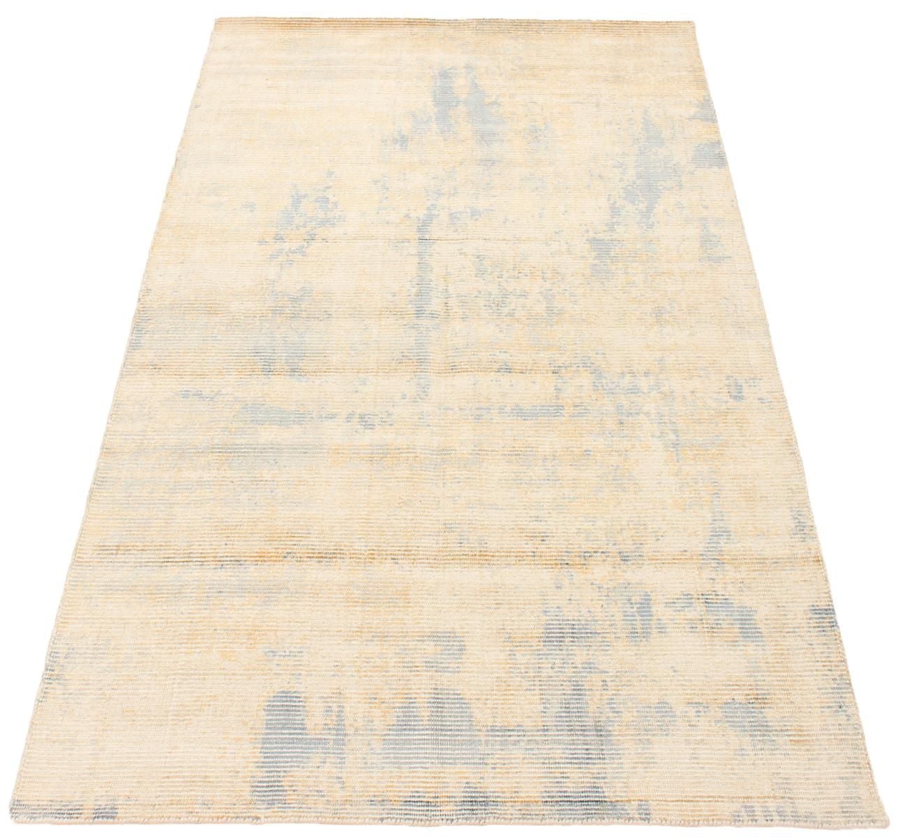 ECARPETGALLERY 5'3" x 7'6" Transitional Galleria Hand-knotted Area Rug for Living Room, Dining Room and Bedroom in Ivory