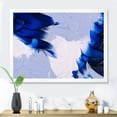 thumbnail image 3 of Designart 'Abstract White and Blue Grey Waves' Modern Framed Art Print, 3 of 4