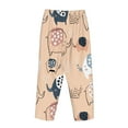 thumbnail image 3 of Lsque Cute Ink Drawn Elephants Print Women's Pajama Pants, Lounge Pant - Comfortable Home Wear,Elastic Waistband, Stylish Design-Medium, 3 of 9