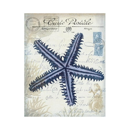 - Seaside Postcard Cream a Print Wall Art By Fab Funky