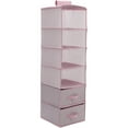thumbnail image 2 of Delta Children 6-Shelf Hanging Storage Unit with 2 Drawers, Pink, 2 of 2