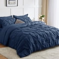 thumbnail image 1 of Juego de edredón CozyLux Blue King Size 7 piezas para todas las estaciones, 1 of 7