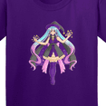 thumbnail image 4 of Inktastic Beautiful Purple Anime Witch Youth T-Shirt, 4 of 5
