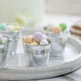 thumbnail image 6 of BalsaCircle 12 Silver Pail Bucket 2" Mini Planter Party Favor Candy Gift Holders Weeding, 6 of 8