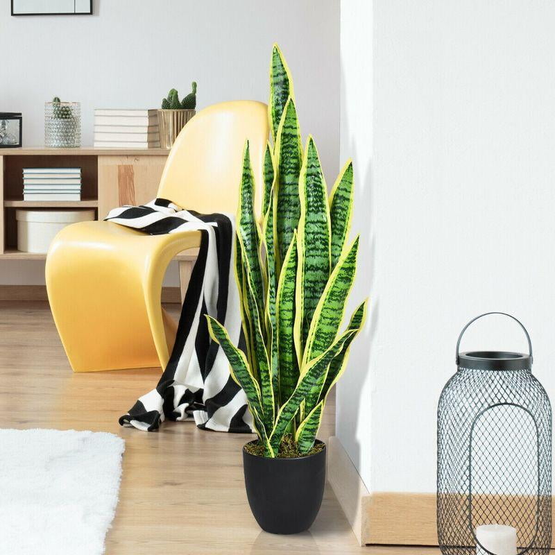 3ft Artificial Snake Plant Decorative for Indoors and