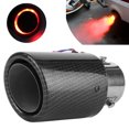 thumbnail image 1 of Tubo de Escape con Punta de Silenciador de Fibra de Carbono con Luz LED Luminosa 14 25 Pulgadas Universal, 1 of 8