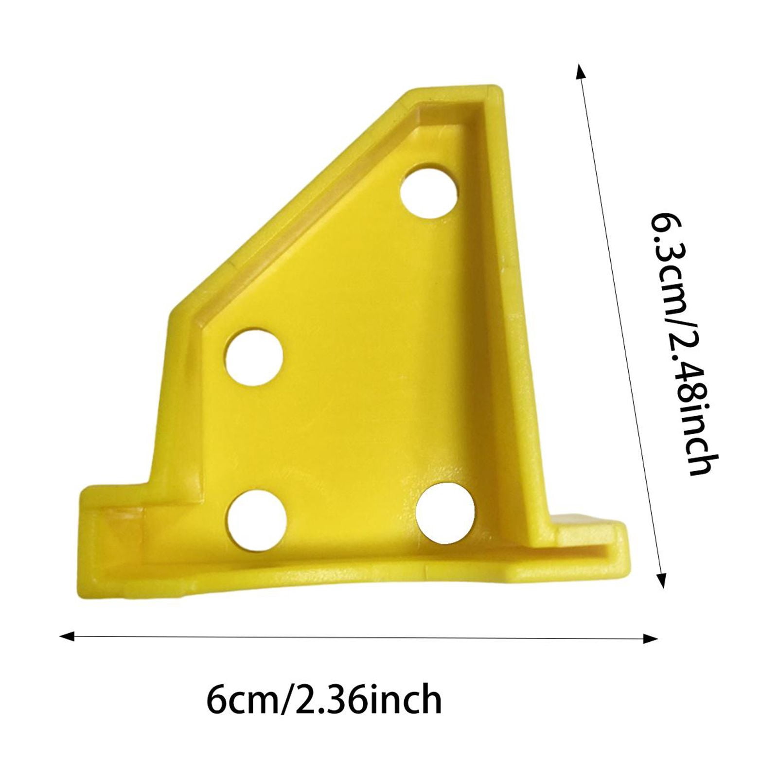 Baoblaze 20 Pieces Flooring Spacers 1/4" 1/2" for Subfloor Panels Lvt Vinyl Yellow
