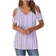 thumbnail image 1 of Algodón Fuera Del Hombro Tops para las Mujeres Blusas de Impresión de Manga Corta Cuello en V Top de Moda, Blusa de Verano Casual, 1 of 7