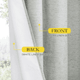 thumbnail image 3 of NICETOWN Extra Long Blackout Curtains Room Darkening Thermal Insulated Grommet Bedroom Window Treatment, W52 x L95, Sliver Gray, Set of 2, 3 of 8
