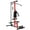 Red, variant on TROPOW LAT Pulldown Machine, LAT Cable Machine with High and Low Pulley Station, Row Cable Machine Home Gym with Leg Support, Tricep Workout Equipment,Black