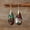 Gold/Mixed red, variant on 18K Gold Plated Natural Healing Stone Teardrop Drop Earrings for Women