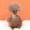 Wulula Hey Duck Curly Duck - Brown, variant on Fluffy Frizzy Little Duck Plush Toy, Yellow Duck Stuffed Doll, Kids Zoo Animal Gift