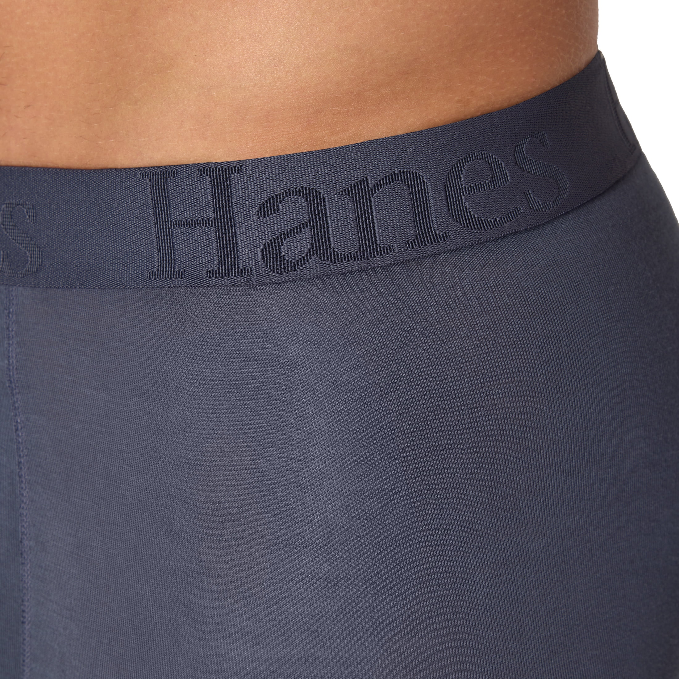 Hanes Originals Men's SuperSoft Boxer Brief Underwear Pack, Longer Leg, Total Support Pouch, Assorted, 3-Pack