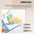 thumbnail image 5 of Pack of 30 Round Foam Sponge Paint Brush Set - Stencil Value 5 Different Sizes Great for Kids Arts and Crafts, Stencils, Painting, 5 of 10