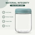thumbnail image 2 of 6-pack 16 oz Overnight Oats Containers with Lids, Glass jars with Airtight Lids,  Glass Food Storage Containers for Snacks Yogurt Spice Sugar, 2 of 7