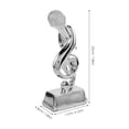 thumbnail image 2 of GOOHOCHY Trophée de Musique Microphone Argenté Prix pour Karaoké Reconnaissance de Performance Chantante, 2 of 8