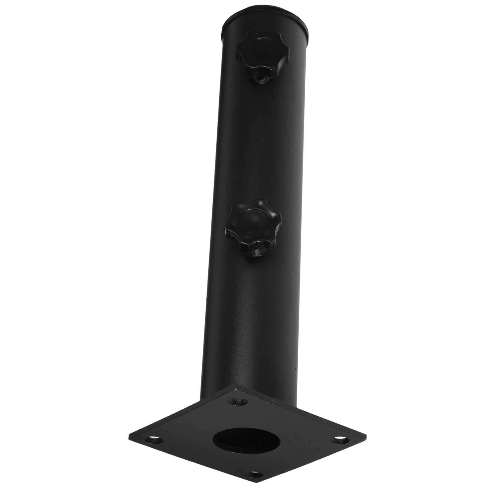 Heavy Duty Outdoor Umbrella Base Stand with Tube and Flat Iron Plate for Patio Deck Beach Poolside Use Adjustable 1 Holder