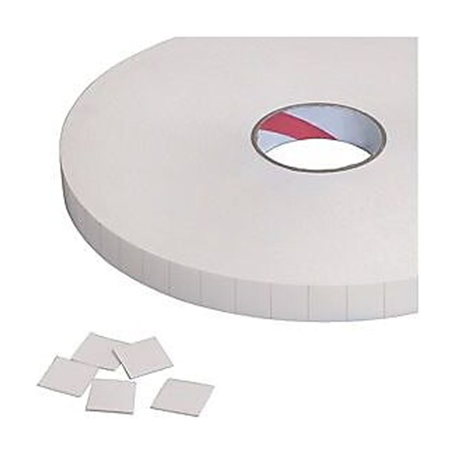 Tape Logic Double-Sided Foam Squares 1/16" 1" x 1" White 324/Roll T95213
