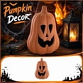 thumbnail image 4 of Halloween Handcrafted Jack-O'-Lantern, Artisanal Pumpkin with Hand-Carved Details, 2026 Fall & Halloween Decorl, 4 of 6