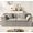 Light Gray, variant on COPIAE 81" Loveseat Sofa with Deep Seat, Corduroy Boneless Couch for Living Room, Office, No-Assembly Required, Black