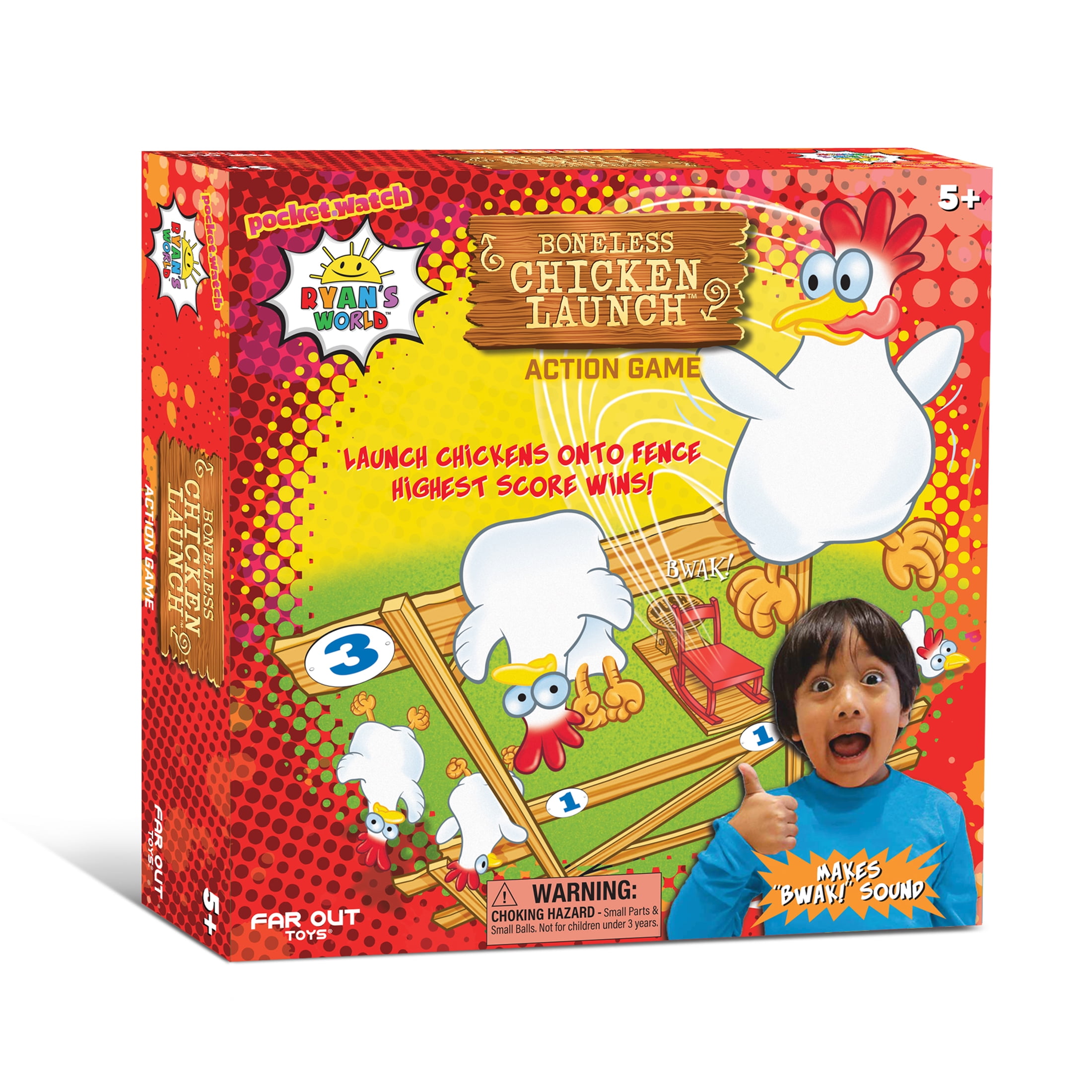 Far Out Toys Ryan's World Boneless Chicken Launch Game 