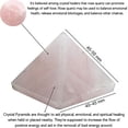 thumbnail image 2 of Rose Quartz Crystal Pyramid 2" Inch, 2 of 5