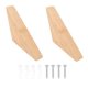 thumbnail image 3 of 8Pcs Natural Wood Clothes Hanger Wall Mounted Coat Hook Bathroom Rack, 3 of 4