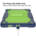 thumbnail image 6 of SOATUTO for Onn. 10.4" Tablet Pro 2023 Model: 100110603 Heavy Duty Protective Case Built in Shoulder Strap Kids Friendly Shell Case with Screen Protector for Onn 10.4 Tablet Pro - Navy+Green/1 Pcs, 6 of 6