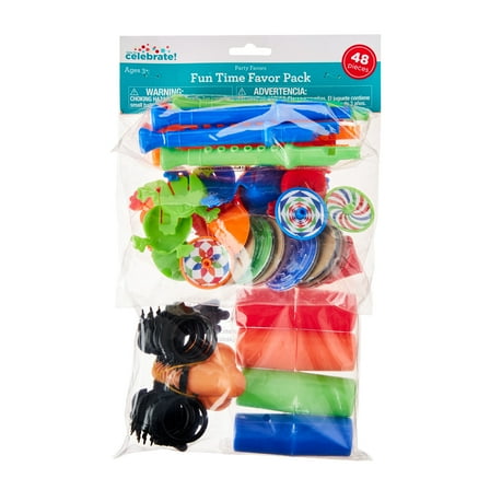 Multicolor Fun Time Party Favors Pack, 48 Pieces, by Way To Celebrate