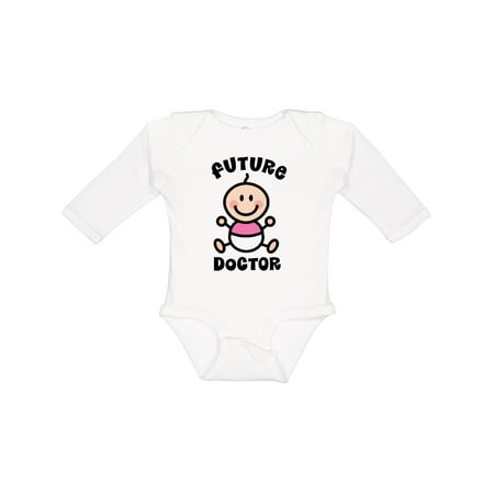 

Inktastic Future Doctor Gift for Girls Gift Baby Girl Long Sleeve Bodysuit