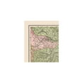 thumbnail image 4 of Historic Map - Central Asia - Cram 1892 - Vintage Wall Art, 4 of 4