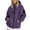 Purple, variant on Women's Waterproof Windproof Outdoor Jacket Multi Pocket Functional Suit for Hiking and Daily Wear