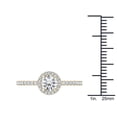 thumbnail image 4 of 1 Carat T.W. Diamond Single Halo 14kt Yellow Gold Engagement Ring, 4 of 4
