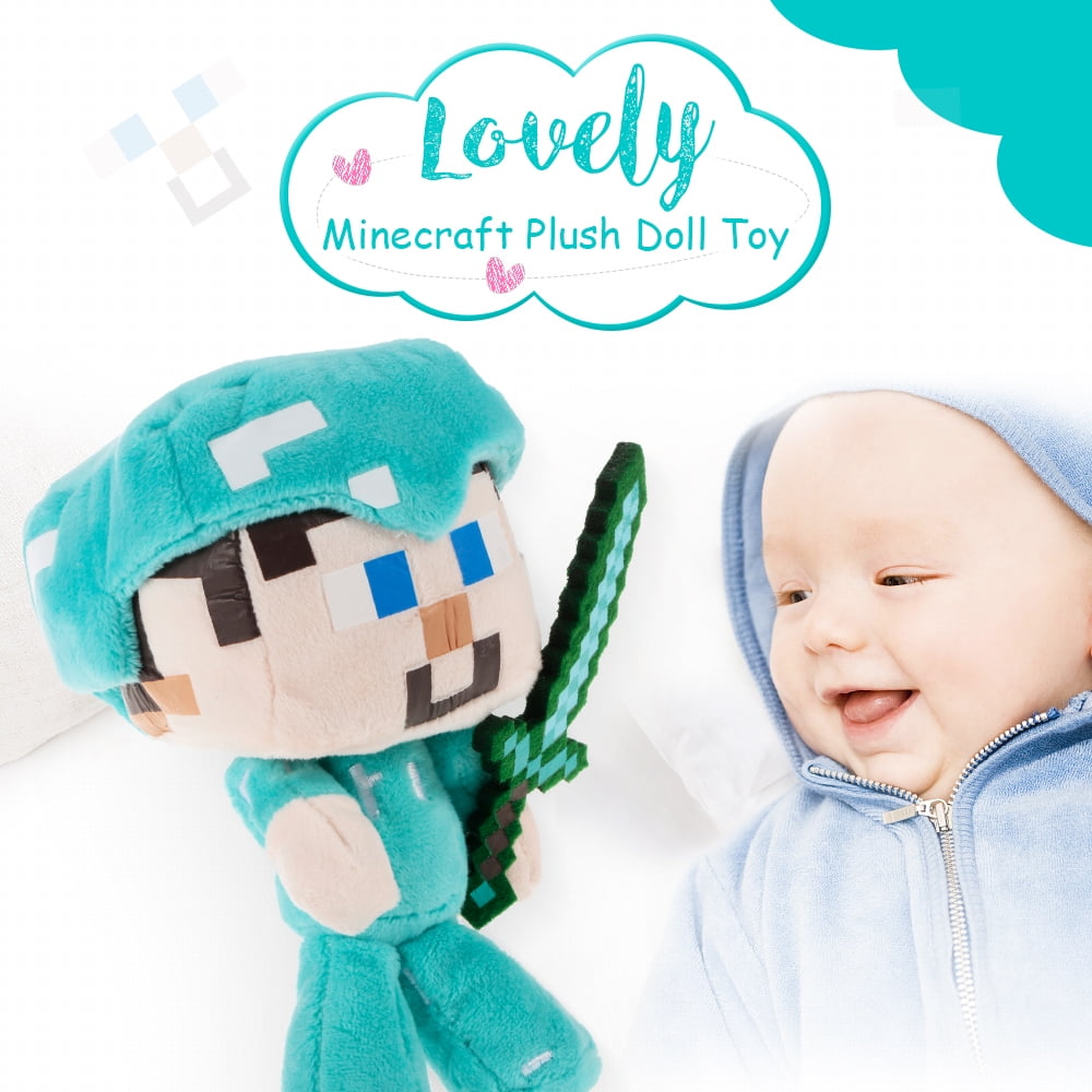Minecraft Diamond Steve Plush Stuffed Toy Best Gift for Child and Collectors - Walmart.com
