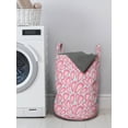 thumbnail image 3 of Abstract Laundry Bag, Composition of Random and Bizarre Shapes in Pastel Shades, Hamper Basket with Handles Drawstring Closure for Laundromats, 13" x 19", Cadet Blue Pink, by Ambesonne, 3 of 4