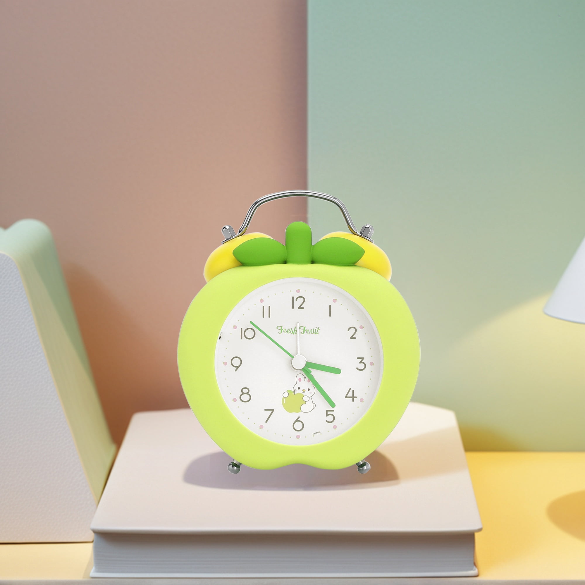 Unique Bargains Colorful Mechanical Alarm for Bedroom Dorm Green 4.3"Lx 2.4"W x 5.5"H