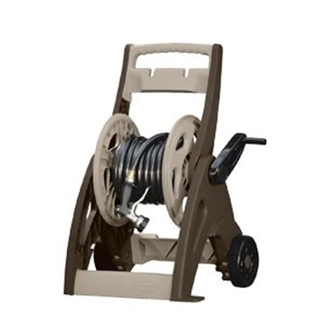 suncast hosemobile 175 ft beige retractable wheeled hose reel cart