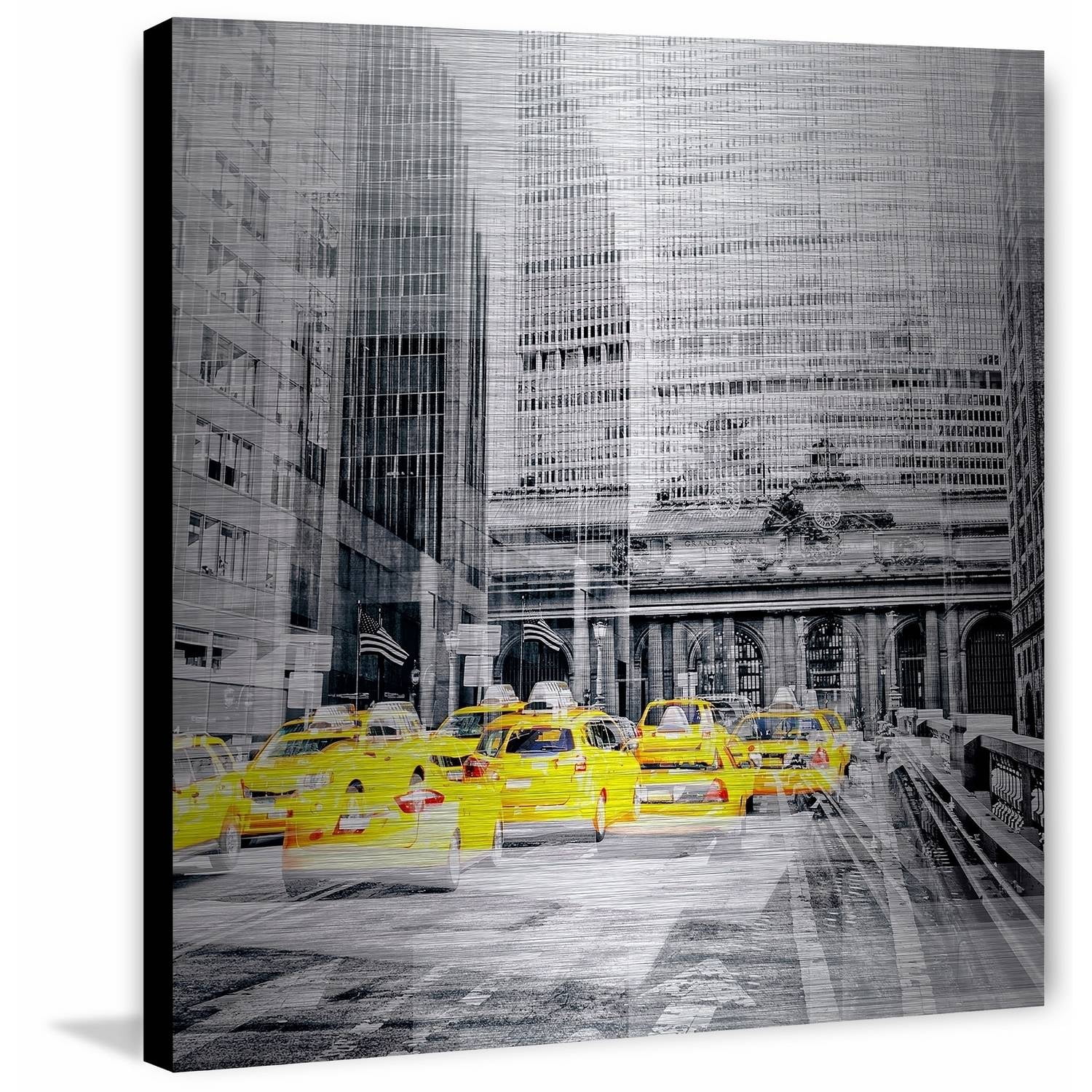 "The Rush" Painting Print on Brushed Aluminum
