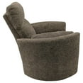 thumbnail image 5 of Maklaine Polyester Power Swivel Glider Recliner in Brown Finish, 5 of 7