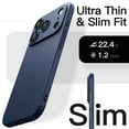 thumbnail image 2 of JETech Slim Case for iPhone 17 Pro 6.3-Inch, Ultra-Thin Lightweight Minimalist Phone Cover with Camera Lens Protection, Matte Anti-Fingerprint Finish (Dark Blue), 2 of 6