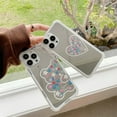 thumbnail image 2 of Mirror Makeup Bears and Hearts Phone Case, Fashion Cute Bear & Love Heart Flower Kawaii Case for Women Girls Shockproof Protection Phone Cover(Hearts,12promax), 2 of 13