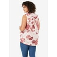 thumbnail image 4 of Roaman's Women's Plus Size Sleeveless Kate Big Shirt, 4 of 4