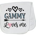 thumbnail image 2 of Inktastic Gammy Loves Me Grandchild Baby Burp Cloth, 2 of 3