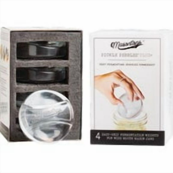 Pickle Pebbles 4 Pack Glass Fermentation Weights Wide-Mouth. Pickle, Each