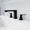 thumbnail image 2 of ANZZI 2-Handle 3-Hole 8 in. Widespread Bathroom Faucet With Pop-up Drain in Matte Black & Brushed Gold, 2 of 8