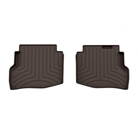 WeatherTech FloorLiner HP Custom Fit Floor Mats compatible with 2016-2019 Mazda CX-9 - 2nd Row (2-Piece Liner), Cocoa