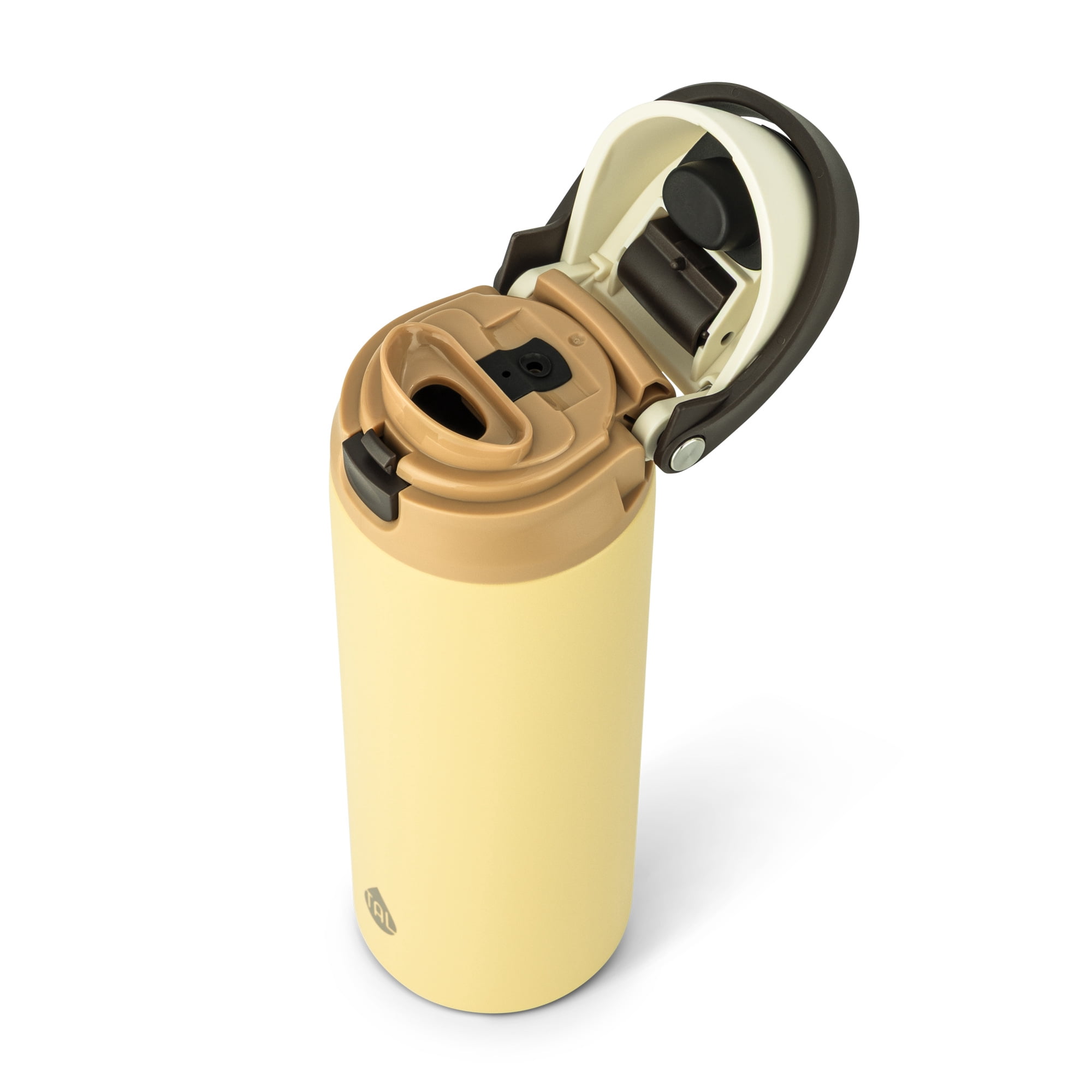 TAL 24oz Stainless Steel 2-in-1 Water Bottle with Straw and Chug Lid, Ochre