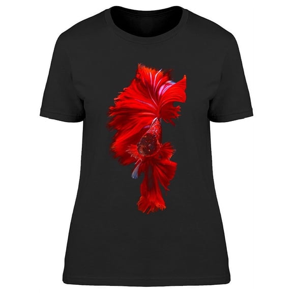 Tail-Focused Siamese Betta T-Shirt Women -Image by Shutterstock, Female 3X-Large